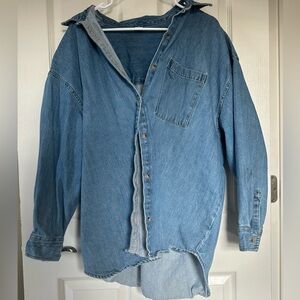 Old Navy Blue Denim Shirt